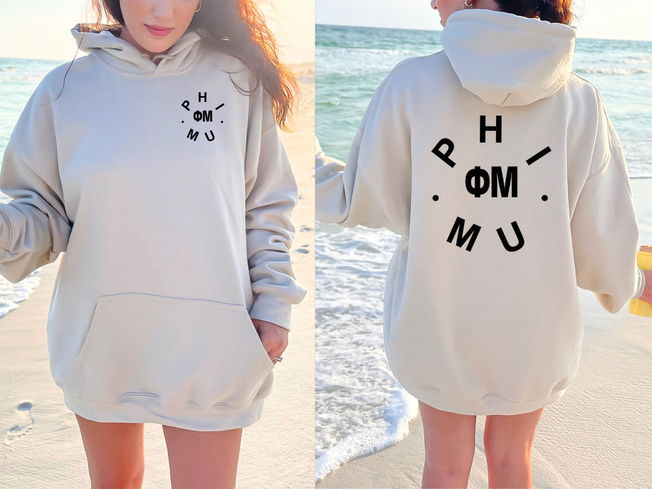Phi Mu Circle Hoodie Phi Mu Circle Hoodie