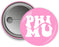 Phi Mu Bulky Text Button Phi Mu Bulky Text Button
