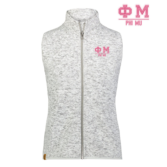 Phi Mu Alpine Sweater Fleece Vest Phi Mu Alpine Sweater Fleece Vest