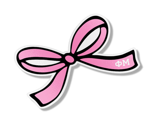 Phi Mu Phi Mu Pretty Bow Decal