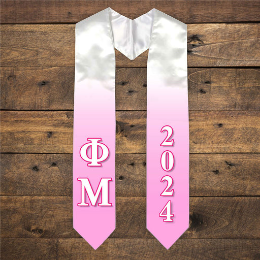 Phi Mu Phi Mu Extra Fancy Greek Graduation Stole W Year