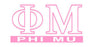 Phi Mu Custom Sticker Personalized Phi Mu Custom Sticker - Personalized