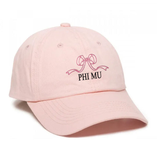 Phi Mu Phi Mu Bows Baseball Cap