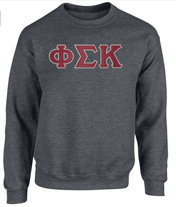 Phi Sigma Kappa 2 Day Ship Twill Crewneck Sweatshirt Phi Sigma Kappa - 2 Day Ship Twill Crewneck Sweatshirt