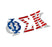 Phi Sigma Kappa American Flag Greek Letter Sticker 2.5" Tall Phi Sigma Kappa American Flag Greek Letter Sticker - 2.5