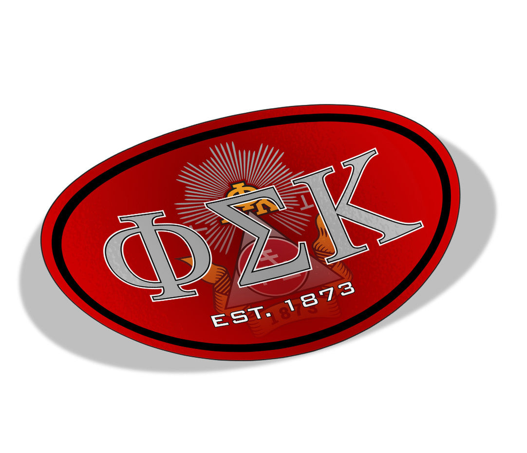Phi Sigma Kappa Color Oval Decal — GreekU