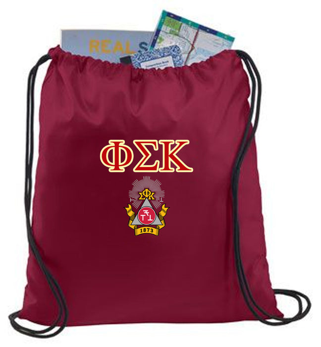 Phi Sigma Kappa Crest Shield Cinch Sack Phi Sigma Kappa Crest - Shield Cinch Sack