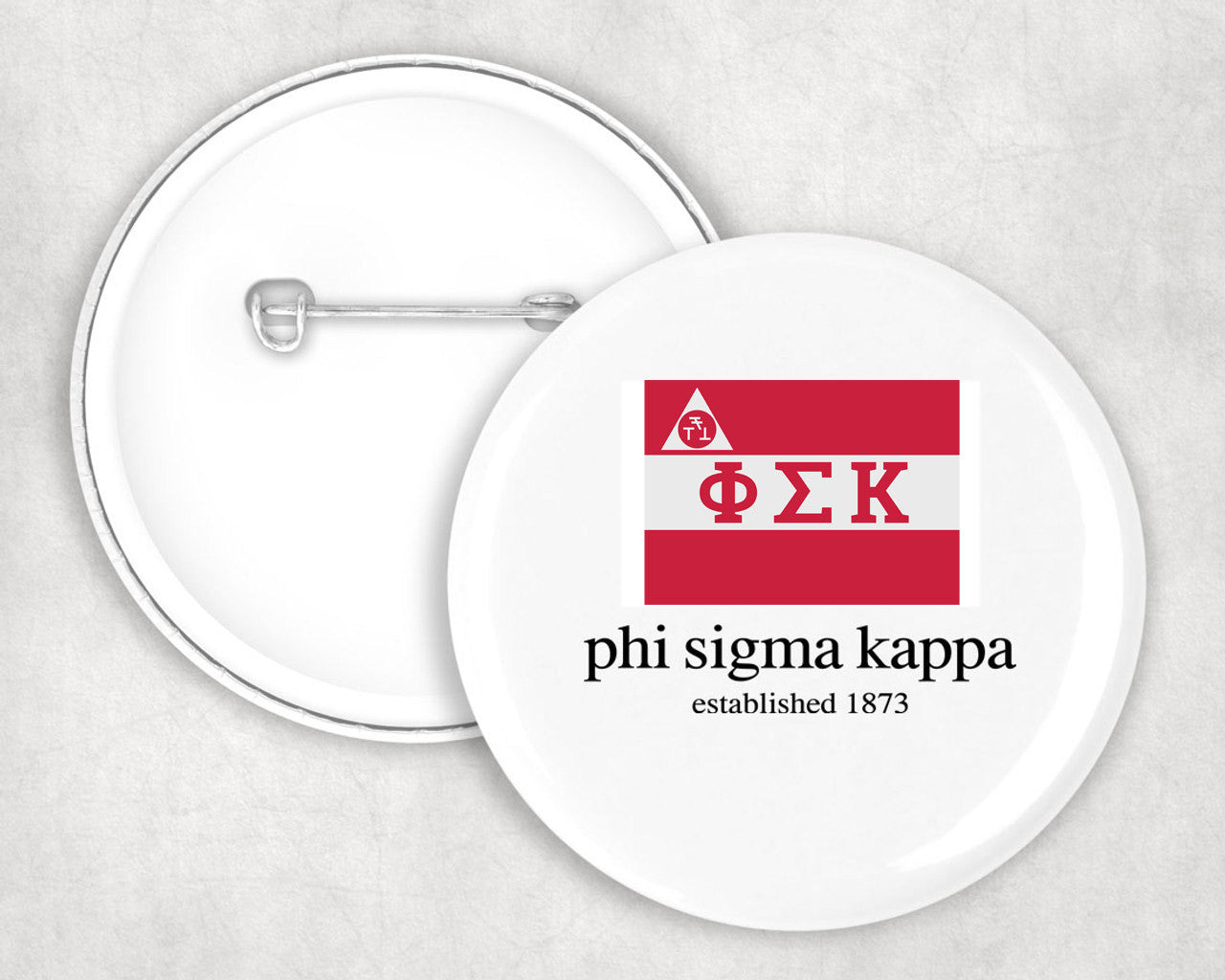 Phi Sigma Kappa Flag Button Phi Sigma Kappa Flag Button