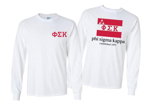 Phi Sigma Kappa Phi Sigma Kappa Flag Long Sleeve T-Shirt