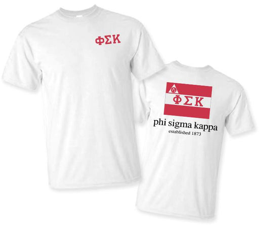 Phi Sigma Kappa Phi Sigma Kappa Flag T-shirts