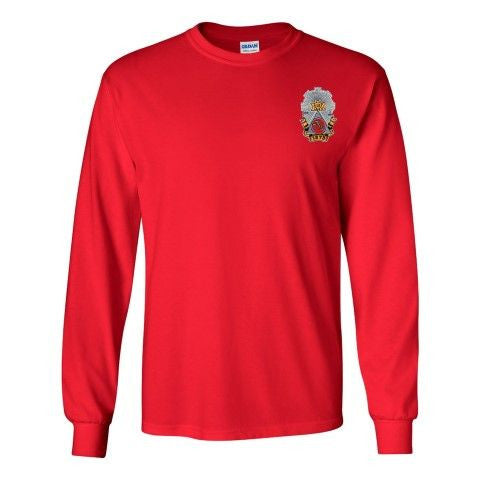 Phi Sigma Kappa DISCOUNT-Phi Sigma Kappa Fraternity Crest - Shield Longsleeve Tee