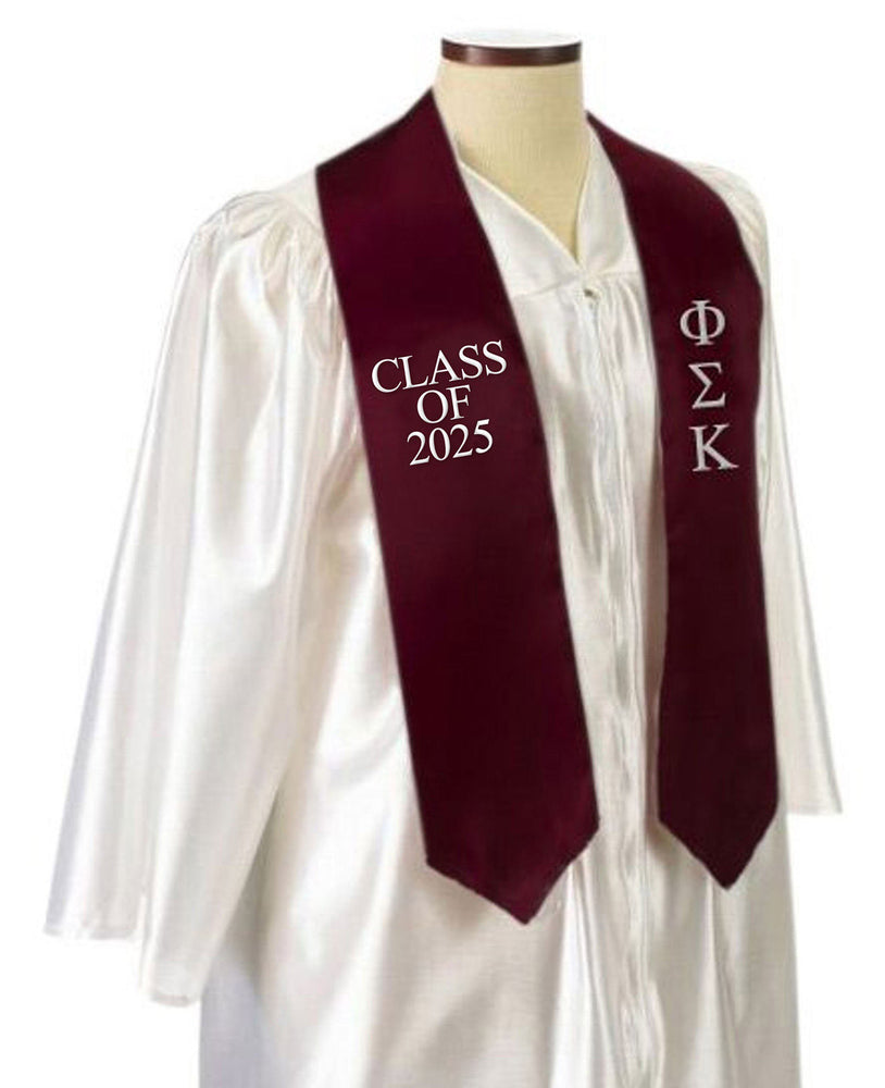 Phi Sigma Kappa Embroidered Graduation Sash Stole Phi Sigma Kappa Embroidered Graduation Sash Stole
