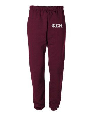 Phi Sigma Kappa Greek Lettered Thigh Sweatpants Phi Sigma Kappa Greek Lettered Thigh Sweatpants