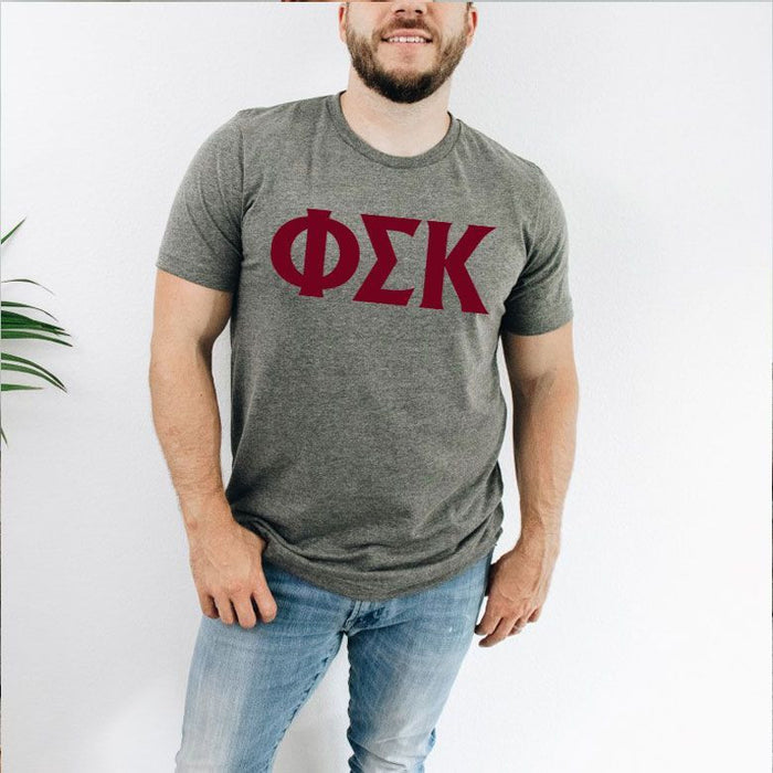 Phi Sigma Kappa Letter Tee Phi Sigma Kappa Letter T-shirts