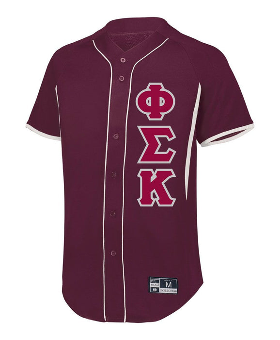 Phi Sigma Kappa Lettered Baseball Jersey Phi Sigma Kappa Lettered Baseball Jersey