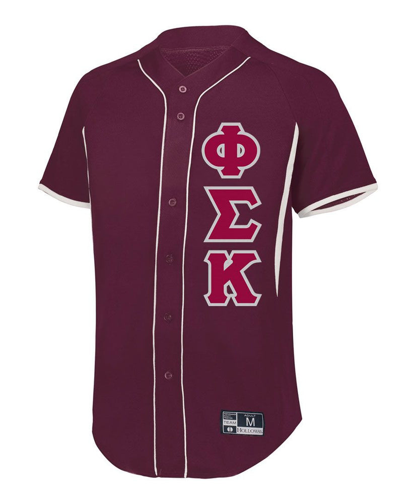 Phi Sigma Kappa Lettered Baseball Jersey Phi Sigma Kappa Lettered Baseball Jersey