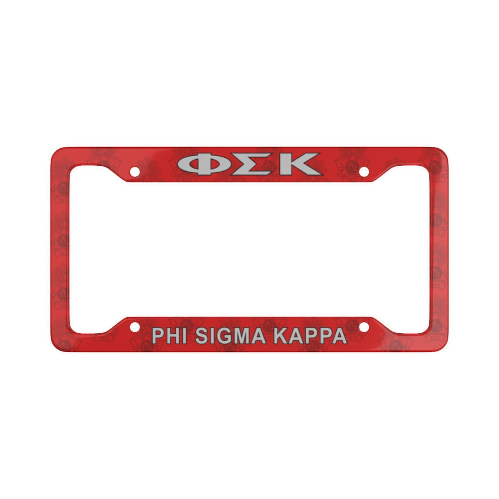 Phi Sigma Kappa License Plate Frame New Phi Sigma Kappa License Plate Frame - New