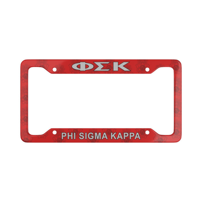 Phi Sigma Kappa License Plate Frame New Phi Sigma Kappa License Plate Frame - New
