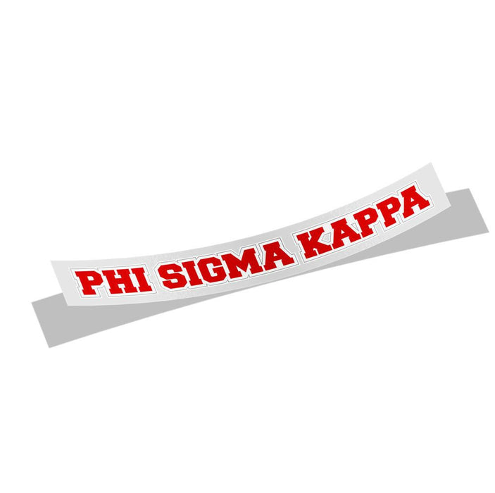Phi Sigma Kappa Long Window Sticker Phi Sigma Kappa Long Window Sticker