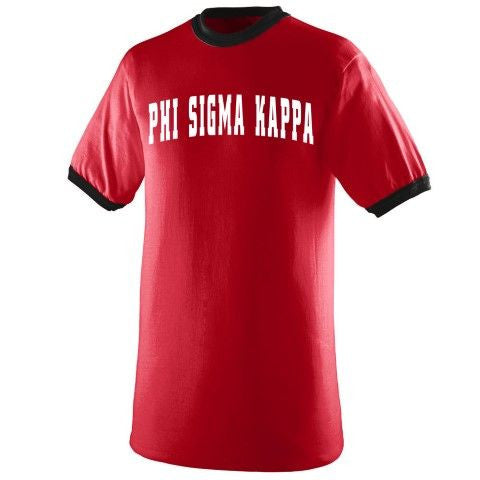 Phi Sigma Kappa Ringer T Shirt Phi Sigma Kappa Ringer T-shirt