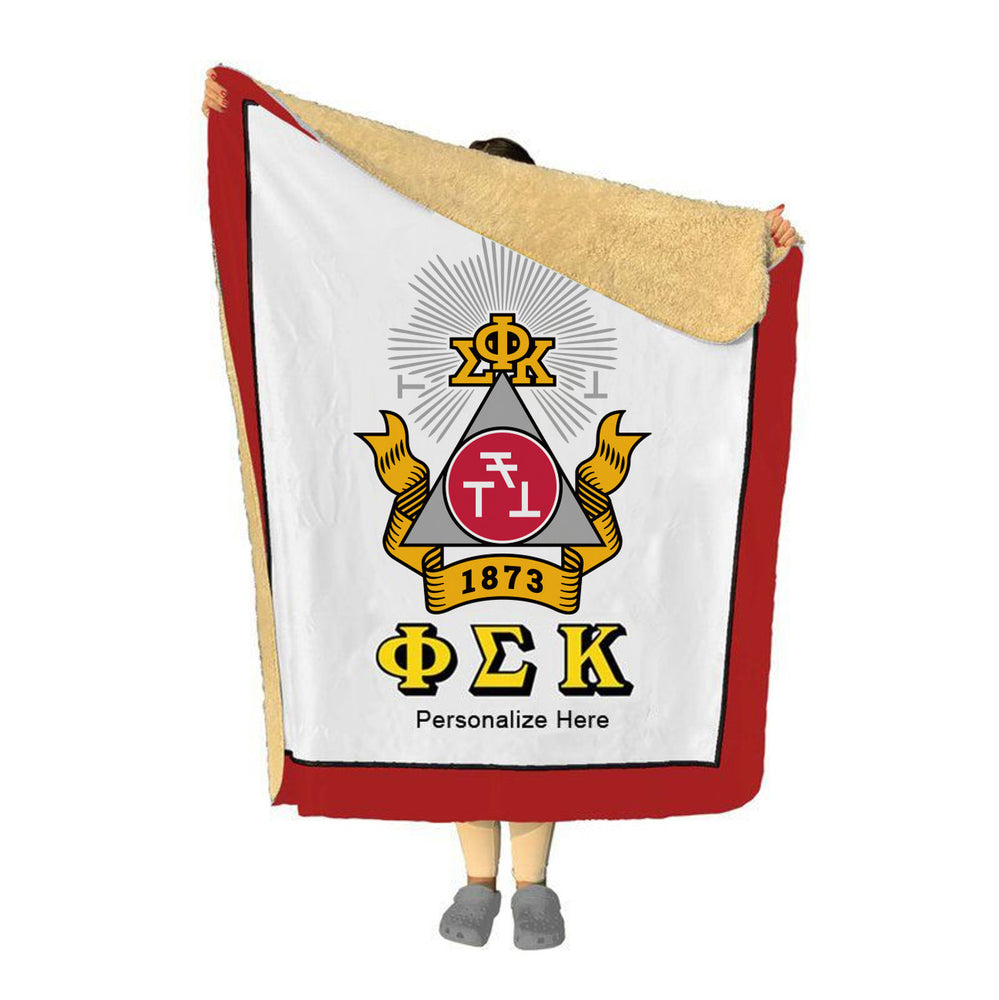 Phi Sigma Kappa Sherpa Lap Blanket Phi Sigma Kappa Sherpa Lap Blanket