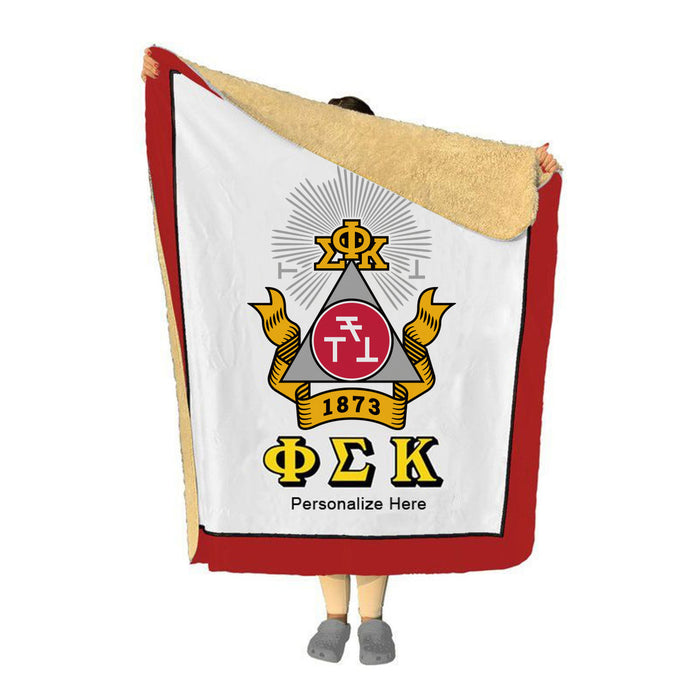 Phi Sigma Kappa Sherpa Lap Blanket Phi Sigma Kappa Sherpa Lap Blanket