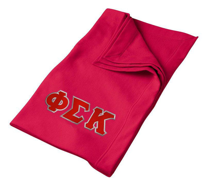 Discount Phi Sigma Kappa Twill Sweatshirt Blanket DISCOUNT-Phi Sigma Kappa Twill Sweatshirt Blanket