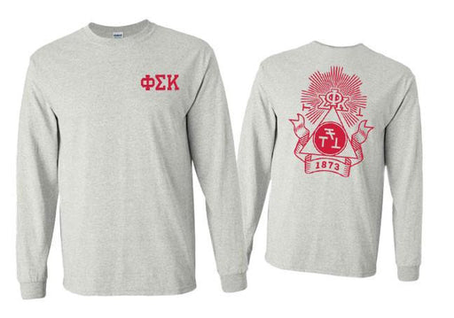 Phi Sigma Kappa Phi Sigma Kappa World Famous Crest Long Sleeve T-Shirt