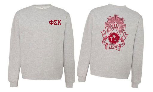 Phi Sigma Kappa Phi Sigma Kappa World Famous Crest - Shield Crewneck Sweatshirts