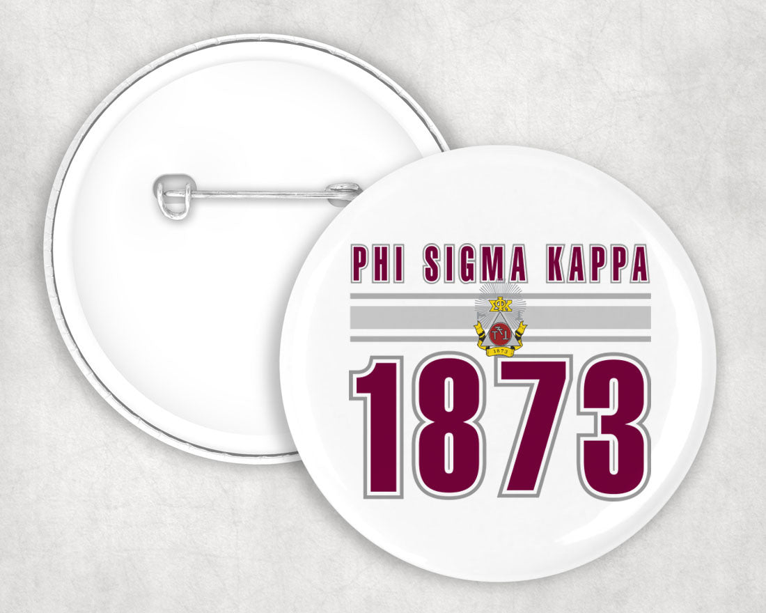 Phi Sigma Kappa Est Year Button Phi Sigma Kappa Est Year Button