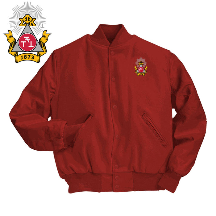 Phi Sigma Kappa Varsity Crest Shield Jacket Phi Sigma Kappa Varsity Crest - Shield Jacket