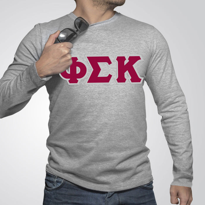 Phi Sigma Kappa Custom Twill Long Sleeve T Shirt Phi Sigma Kappa Custom Twill Long Sleeve T-Shirt