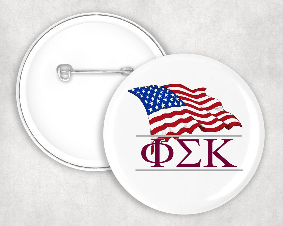 Phi Sigma Kappa Patriot Button Phi Sigma Kappa Patriot Button