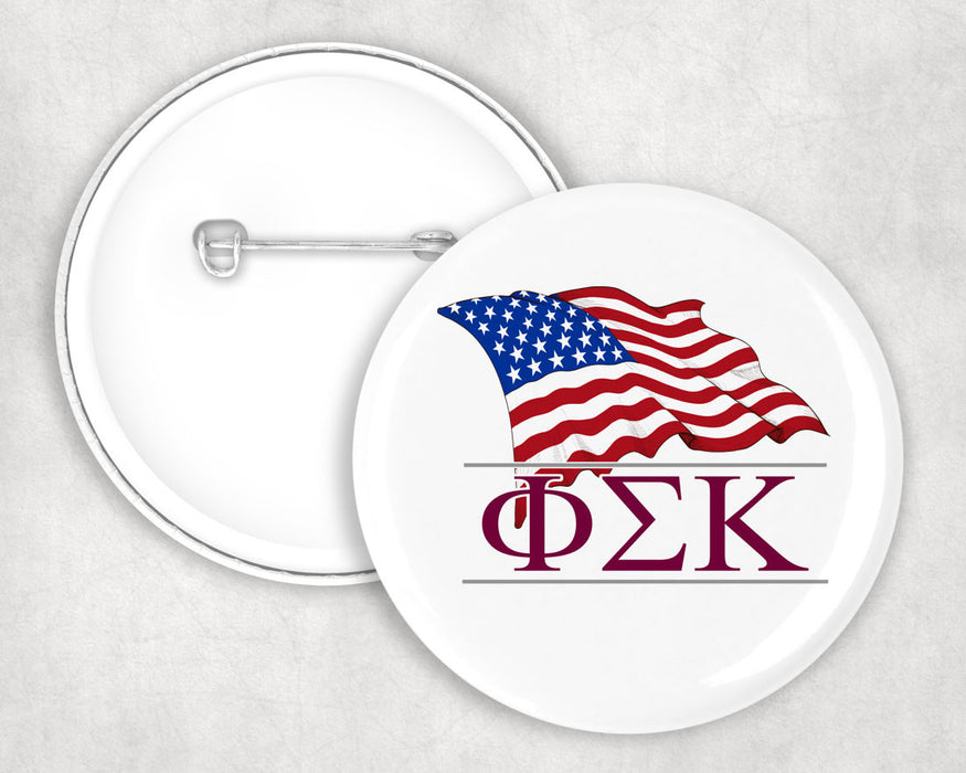 Phi Sigma Kappa Patriot Button Phi Sigma Kappa Patriot Button