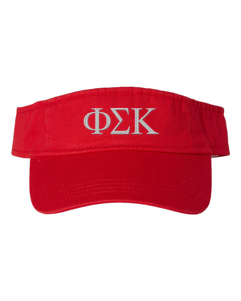 Phi Sigma Kappa Greek Letter Visor Phi Sigma Kappa Greek Letter Visor