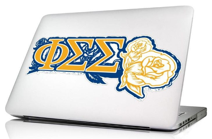 Phi Sigma Sigma 10 X 8 Laptop Skin/wall Decal Phi Sigma Sigma 10.5 x 4.5 Laptop Skin/Wall Decal