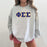 Phi Sigma Sigma 2 Day Ship Twill Crewneck Sweatshirt Phi Sigma Sigma - 2 Day Ship Twill Crewneck Sweatshirt