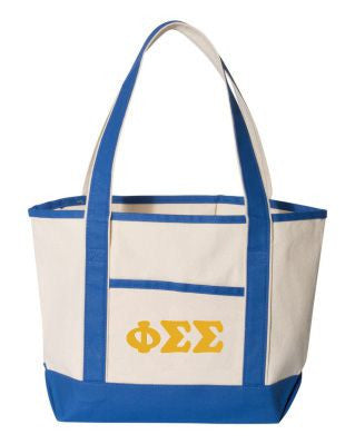 Phi Sigma Sigma Sailing Tote Bag Phi Sigma Sigma Sailing Tote Bag