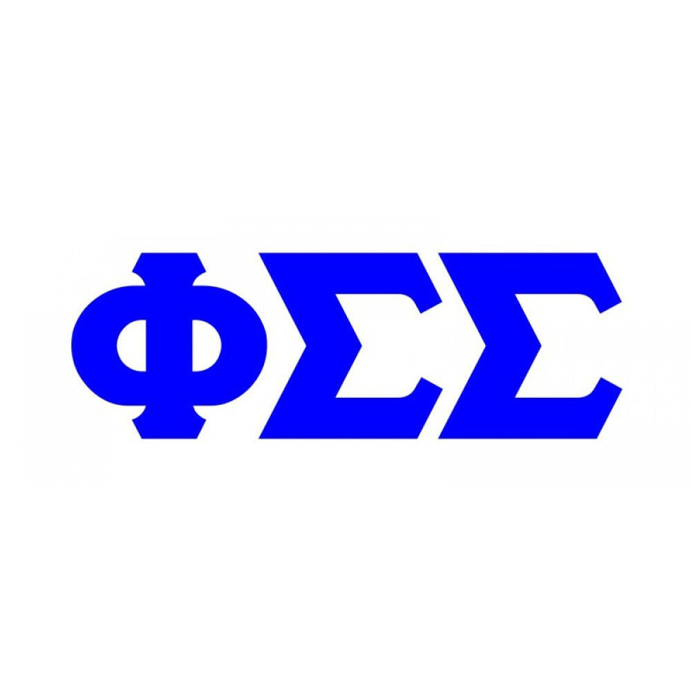 Phi Sigma Sigma Big Greek Letter Window Sticker Decal Phi Sigma Sigma Big Greek Letter Window Sticker Decal