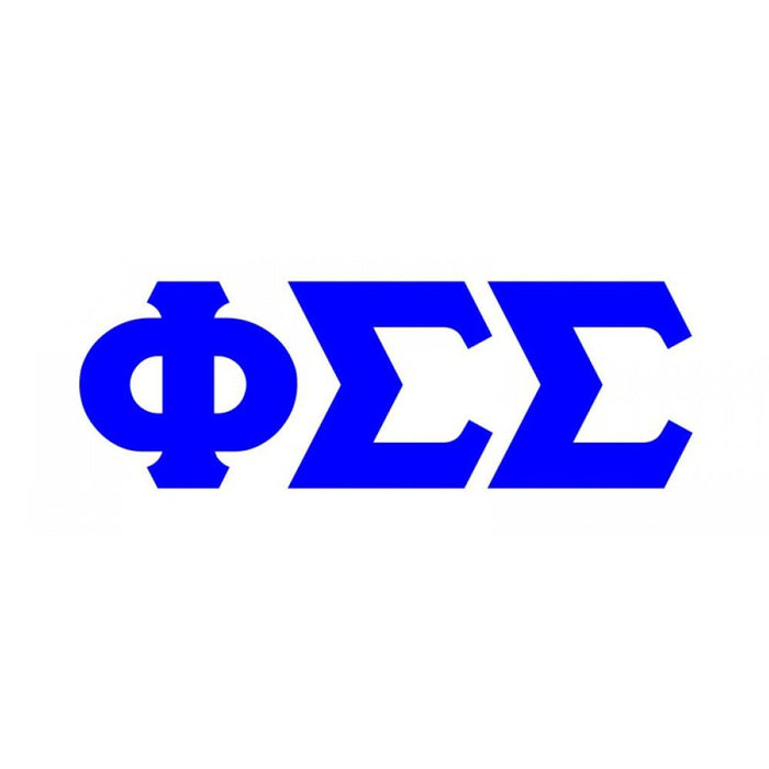 Phi Sigma Sigma Big Greek Letter Window Sticker Decal Phi Sigma Sigma Big Greek Letter Window Sticker Decal