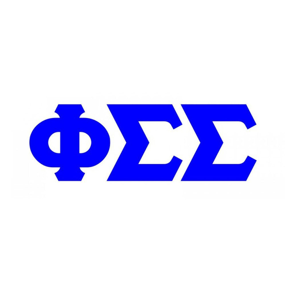 Phi Sigma Sigma Phi Sigma Sigma Big Greek Letter Window Sticker Decal ...