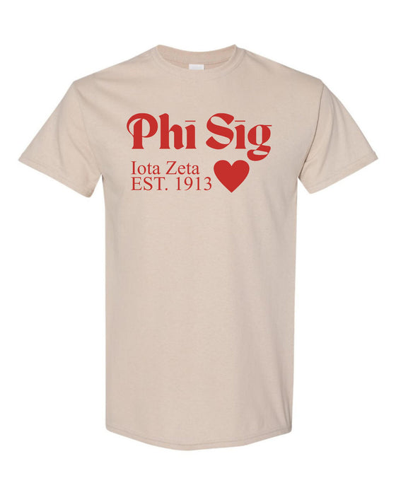 Phi Sigma Sigma Chapter Hearts T Shirts Phi Sigma Sigma Chapter Hearts T-Shirts