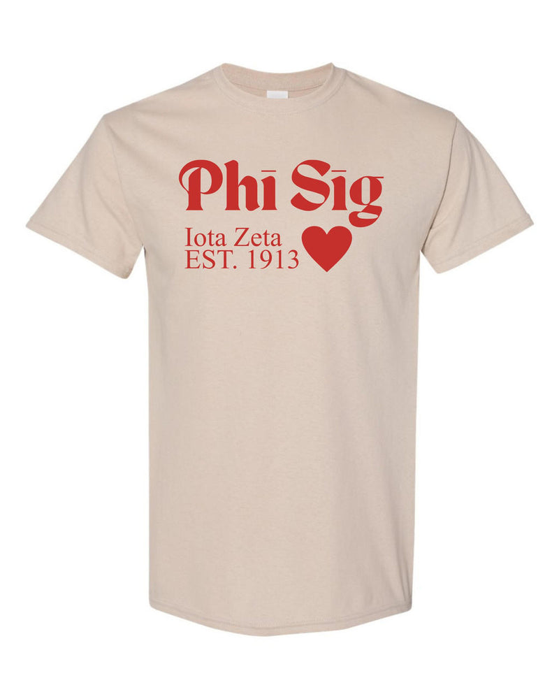 Phi Sigma Sigma Chapter Hearts T Shirts Phi Sigma Sigma Chapter Hearts T-Shirts