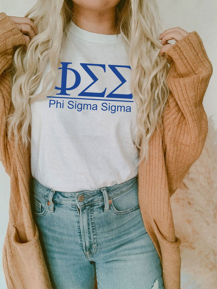 Phi Sigma Sigma Comfort Colors Heavyweight T Shirt Phi Sigma Sigma Comfort Colors Heavyweight T-Shirt