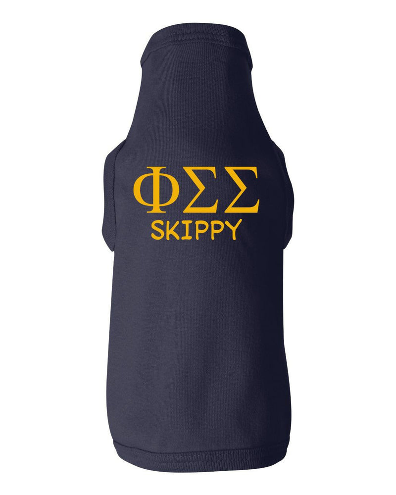 Phi Sigma Sigma Doggie Tank Tee Phi Sigma Sigma Doggie Tank - Tee