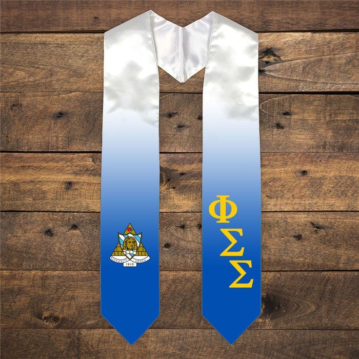 Phi Sigma Sigma Extra Fancy Diagonal Greek Graduation Stole W Crest Phi Sigma Sigma Extra Fancy Diagonal Greek Graduation Stole W Crest