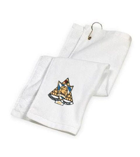 Discount Phi Sigma Sigma Golf Towel DISCOUNT-Phi Sigma Sigma Golf Towel