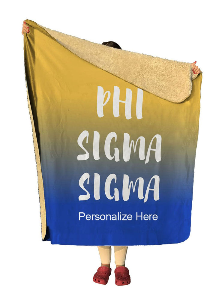 Phi Sigma Sigma Gradient Sherpa Lap Blanket Phi Sigma Sigma Gradient Sherpa Lap Blanket
