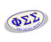 Phi Sigma Sigma Greek Letter Oval Decal Phi Sigma Sigma Greek Letter Oval Decal