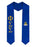 Phi Sigma Sigma Greek Lettered Graduation Sash Stole With Crest Phi Sigma Sigma Greek Lettered Graduation Sash Stole With Crest